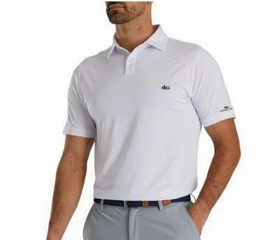 Flexible Ribbed Collar Katana Golf Mens Solid Polo