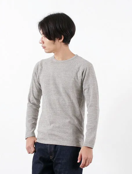 KEPANI / Raffy Spun Fraise Long Sleeve T-Shirt Simple and Light Reversible Design Concept