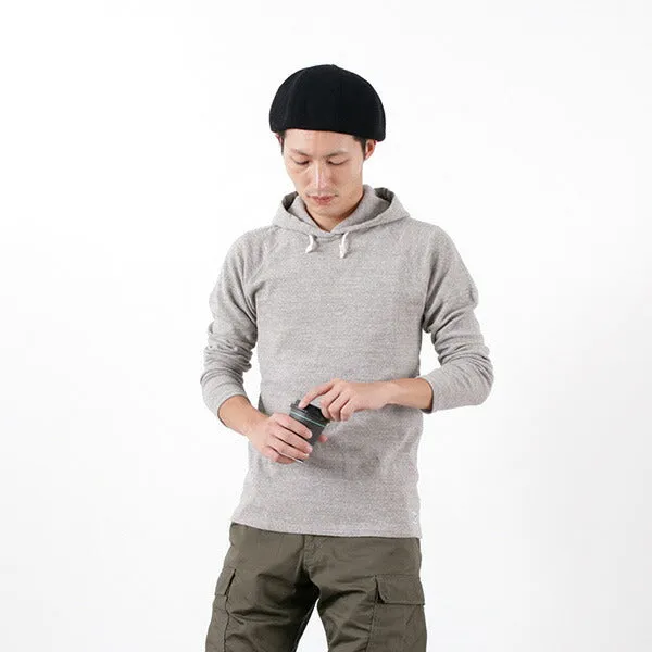 Seam Free Back KEPANI / Raffy Stretch Fraise Long Sleeve Hooded Pullover