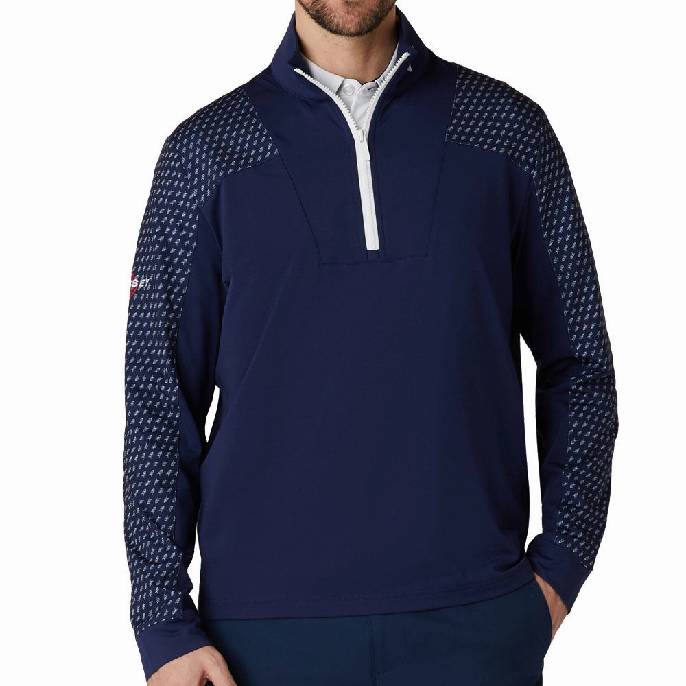 Callaway Chev Motion Print Pullover - Peacoat sequin