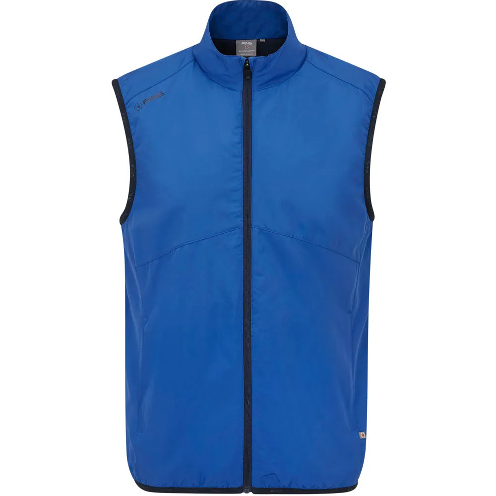 Ping Ashbourne Gilet - Snorkel Blue Moisture Wicking Material