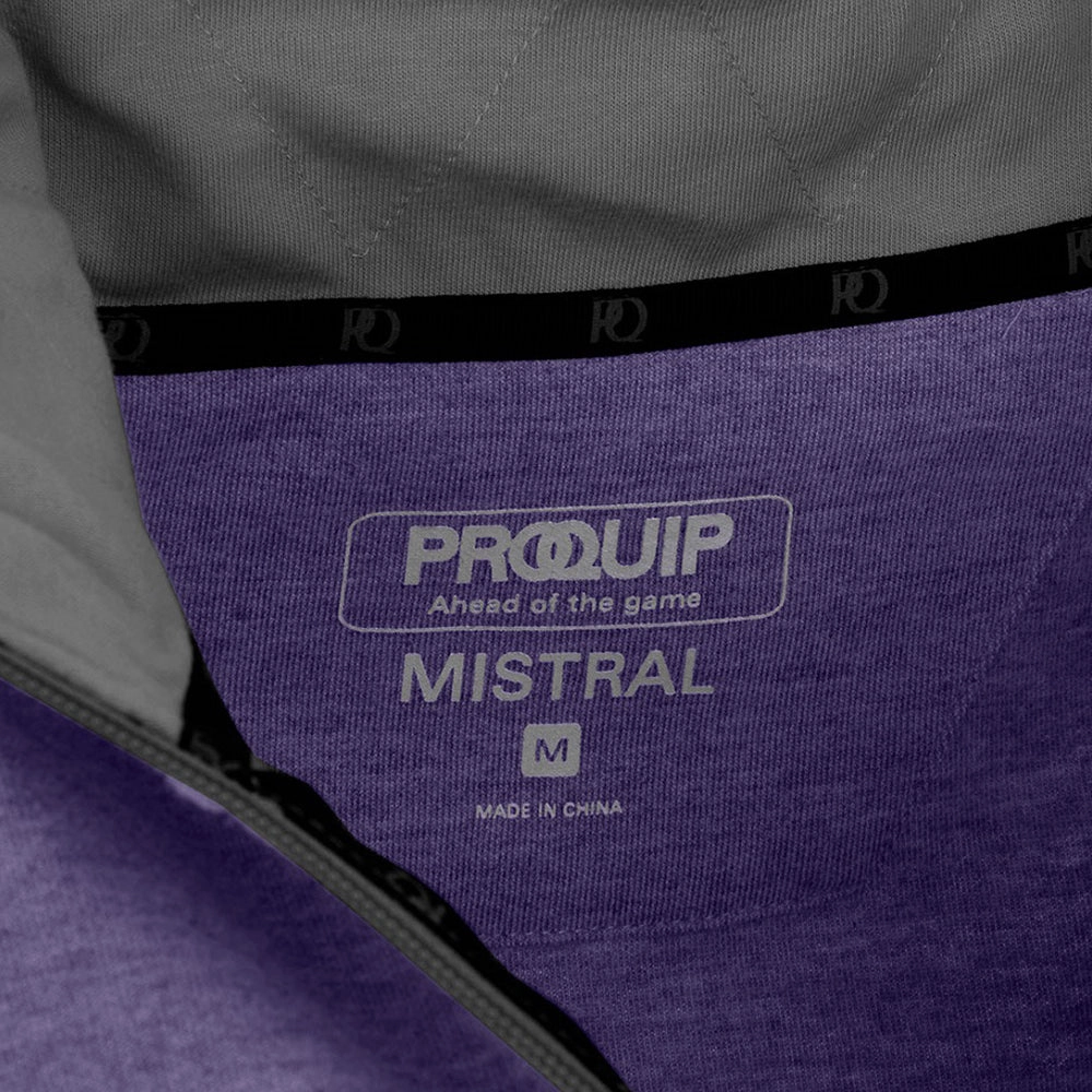ProQuip Mistral 1/4 Zip Sweater - Lavender product checkered classicism product thermal lining insulation
