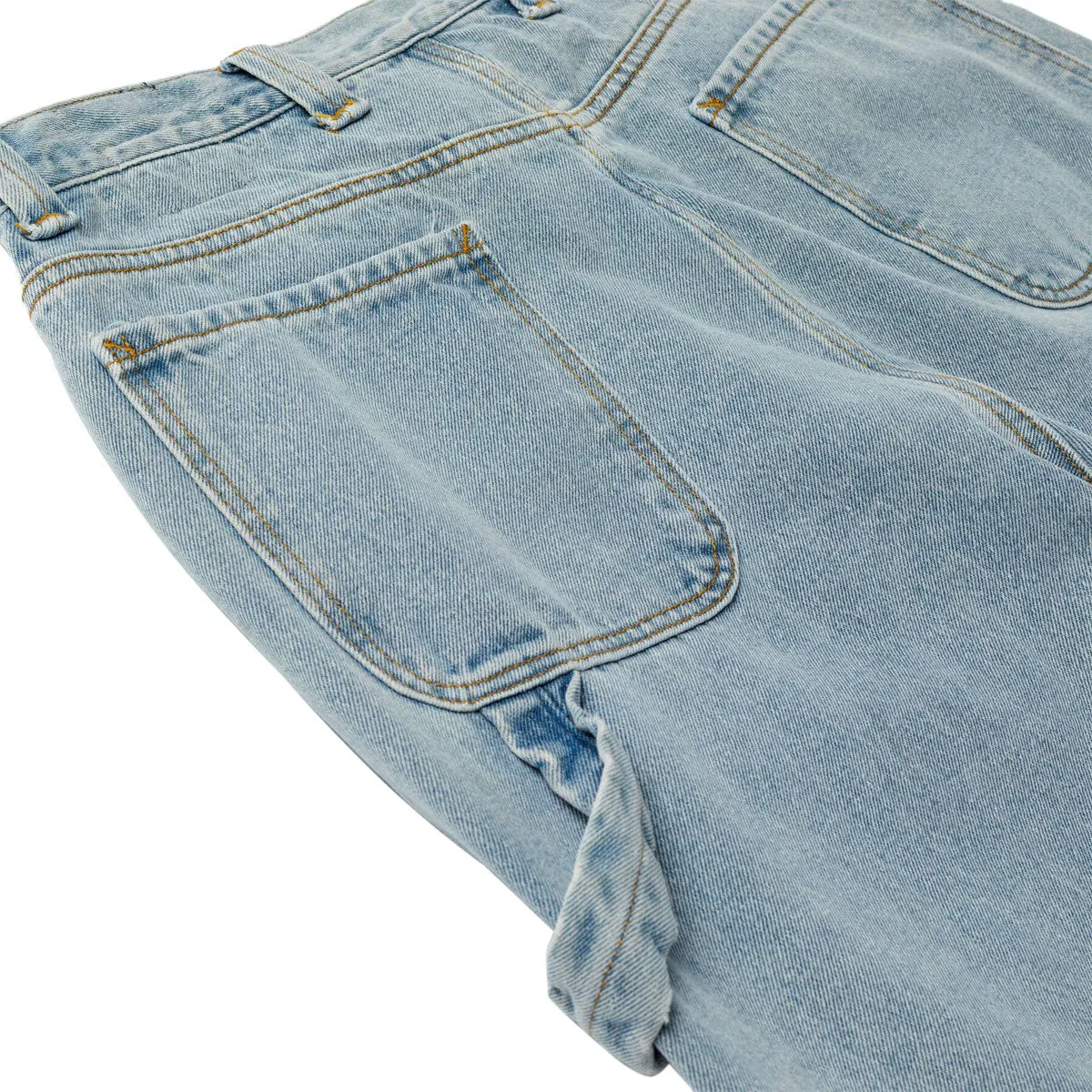 Stylish Comfort premium fabric Krooked Koffin Carpenter Jeans - Bleached Denim