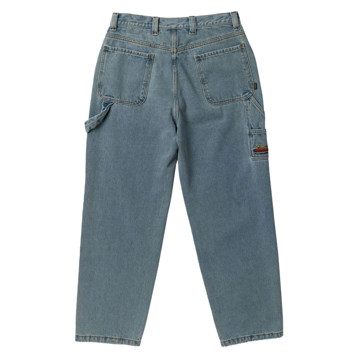 Classic Comfort Smart Motion Krooked Koffin Carpenter Jeans - Bleached Denim