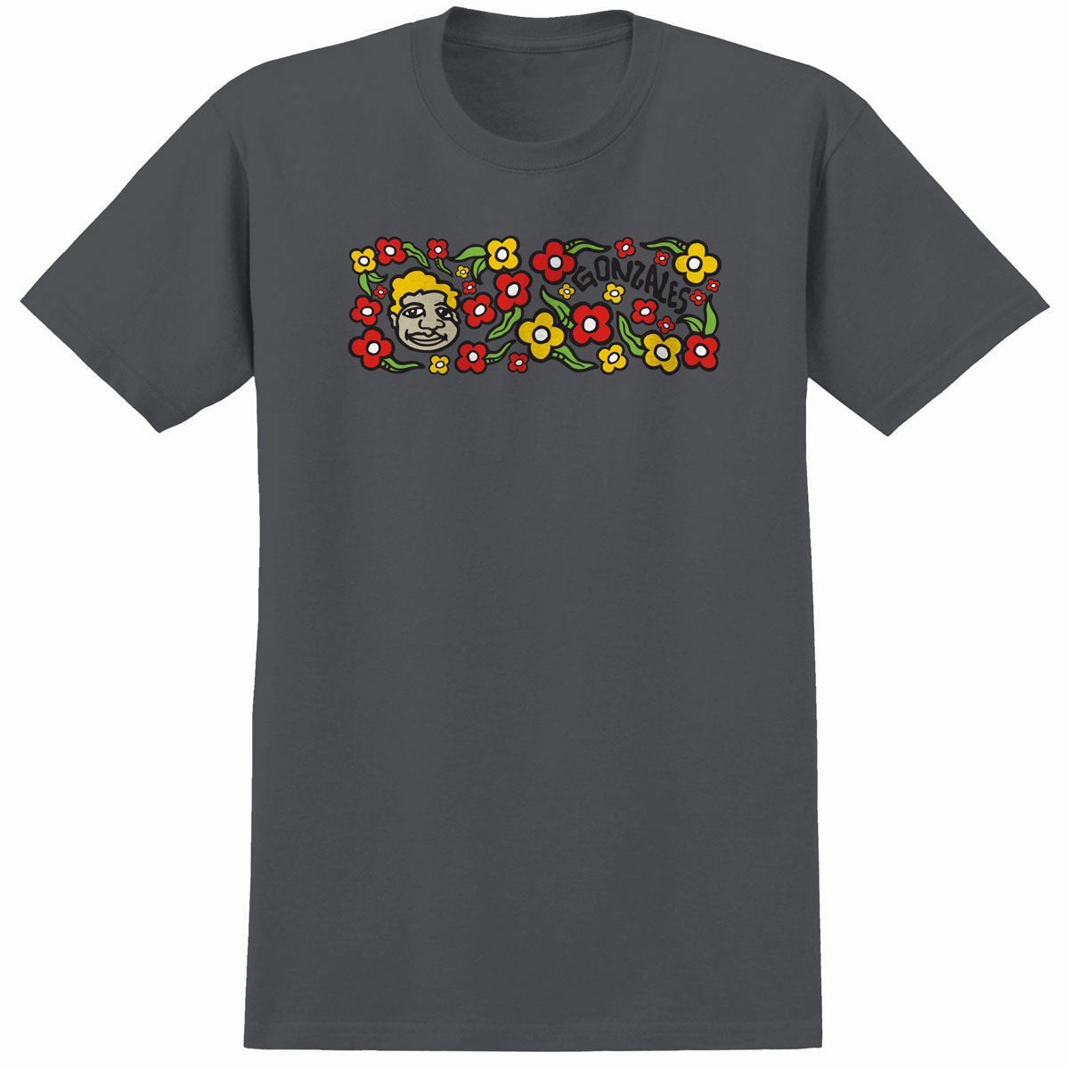 Krooked Sweatpants T-Shirt - Charcoal/Multi Color Anti Static Finish Perfect Fit