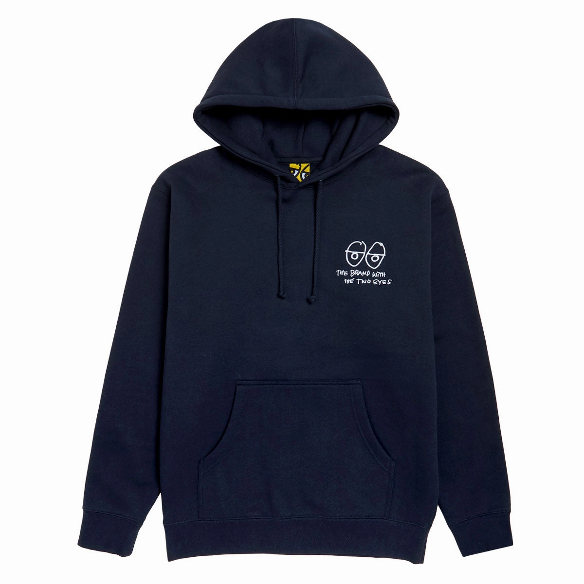 Country club style Asian style Krooked Two Eyes Emb Hoodie - Navy