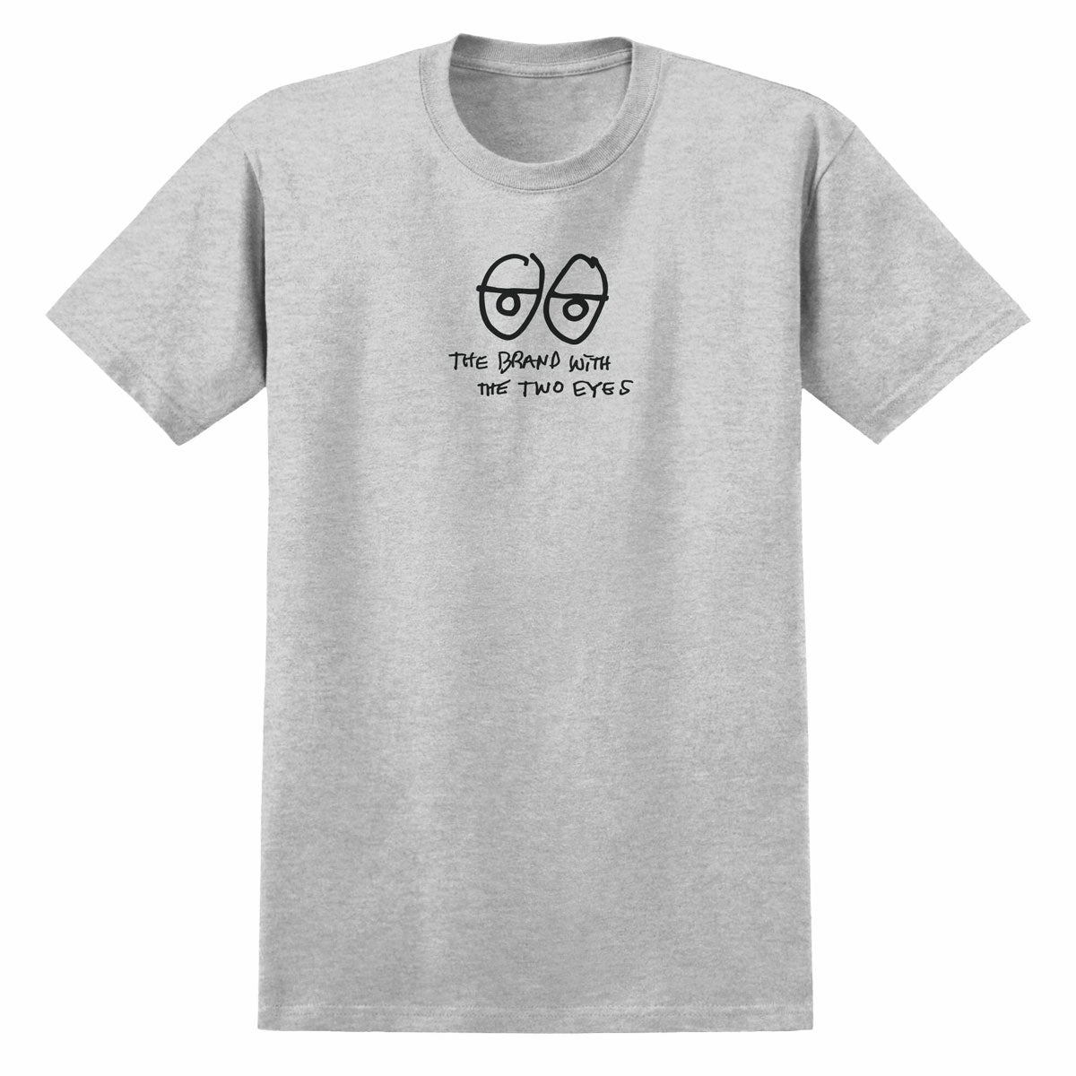Krooked Two Eyes T-Shirt - Ash Grey/Black budget-friendly Tear Resistant Knit