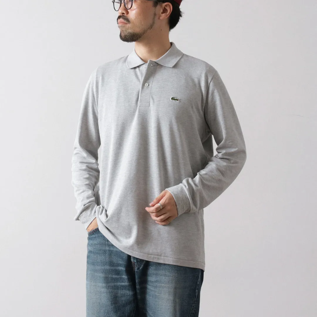 LACOSTE / Long Sleeve Polo Shirt Solid color purity