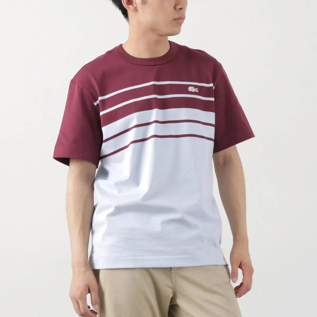 proper length Cozy Style LACOSTE / Stripe T-Shirt