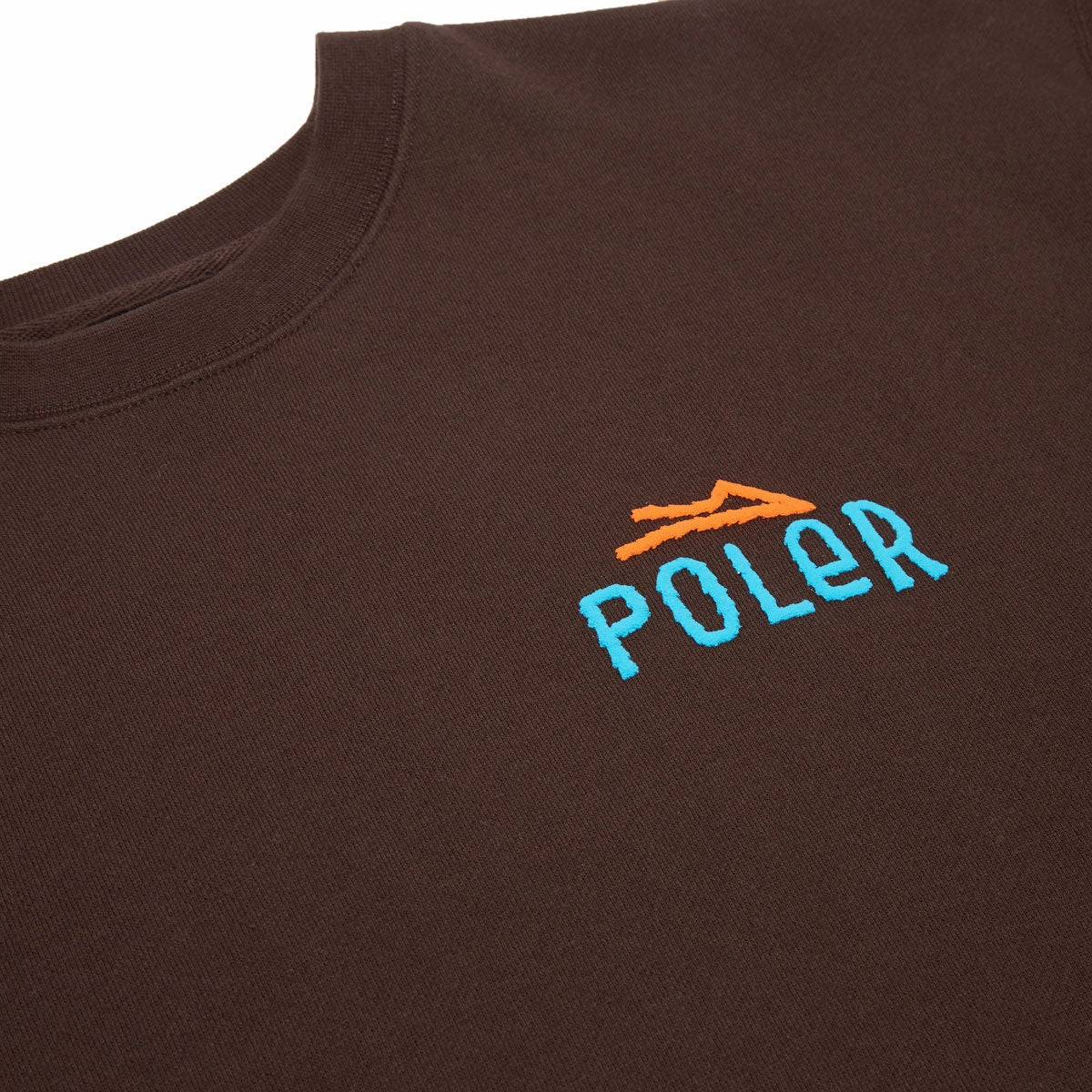 Chilly Days Wear Flex Knit Ribbing Lakai x Poler Lakai Vibes Crewneck Sweater - Chocolate