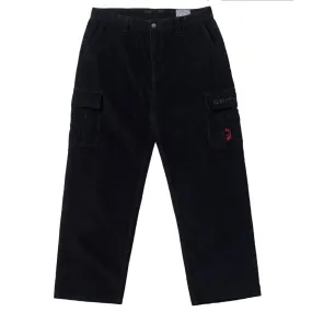 Anti Snag Fabric High Durability Thread Spitfire Classic '87 Corduroy Cargo Pants - Black