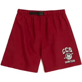 Breathable Lining CCS Swim Club Hybrid Shorts - Maroon