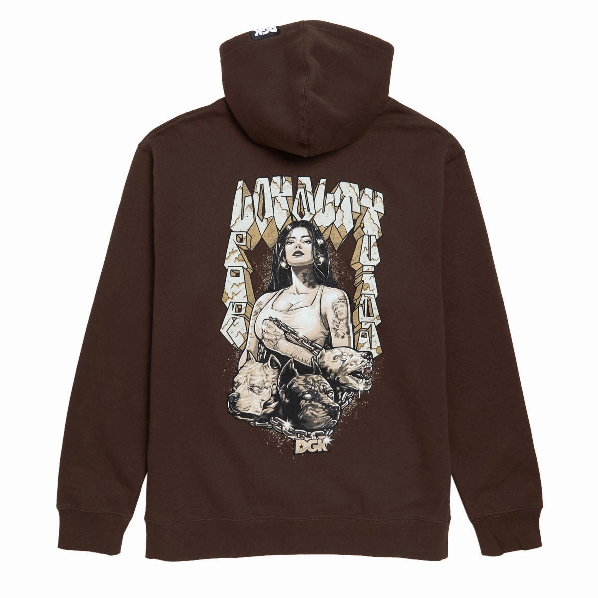 DGK Loyalty Hoodie - Brown Camel like Logo Patch