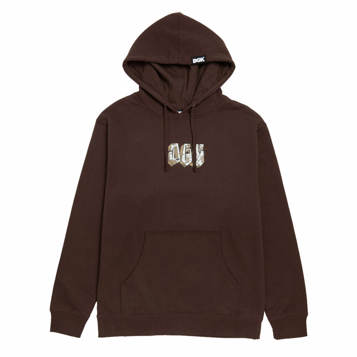 DGK Loyalty Hoodie - Brown Logo Patch Wombat like