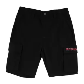 Multi Pocket Design Denim shorts Independent Groundwork Cargo Shorts - Black