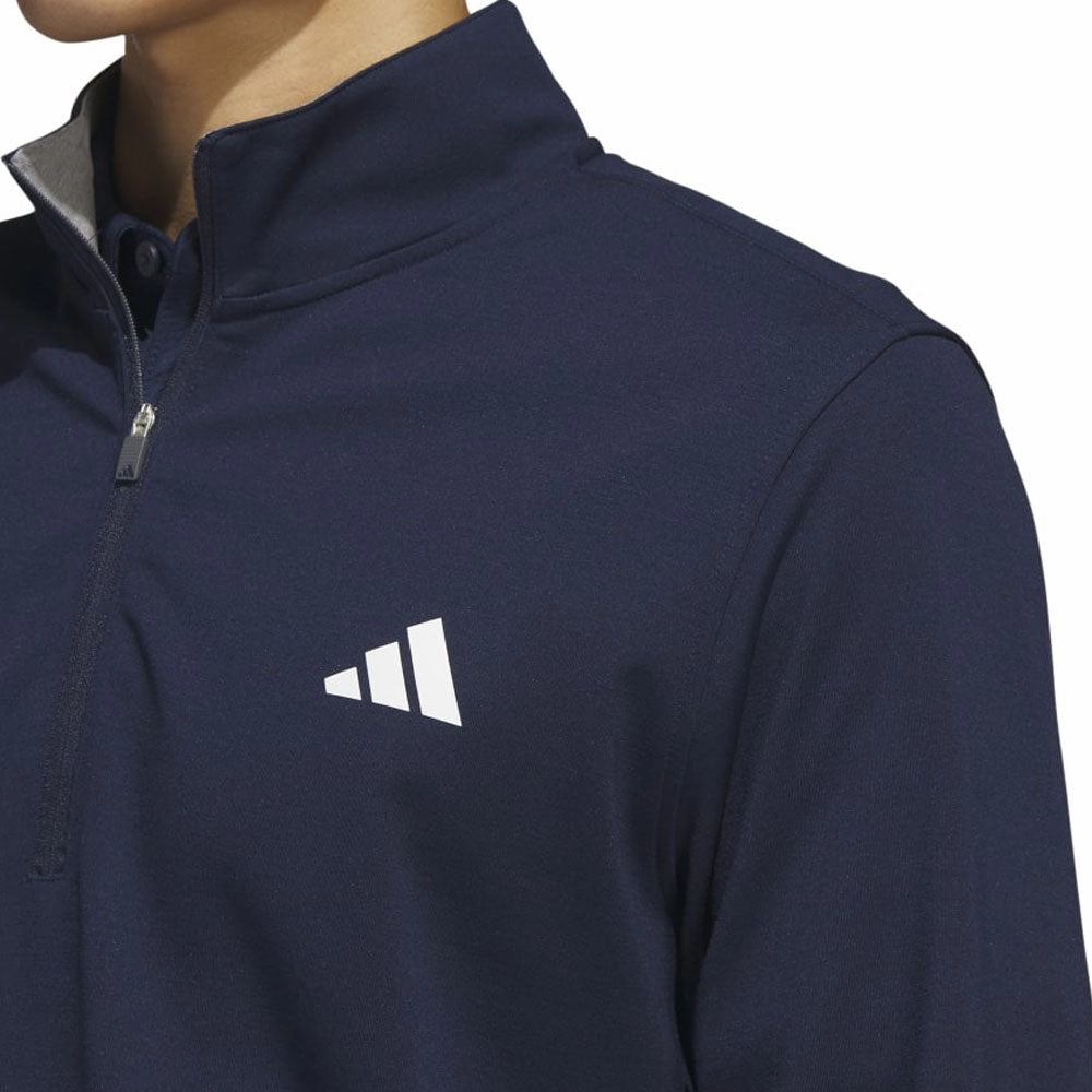 adidas Elevated 1/4 Zip Pullover - Collegiate Navy Polyester product surfing suitability