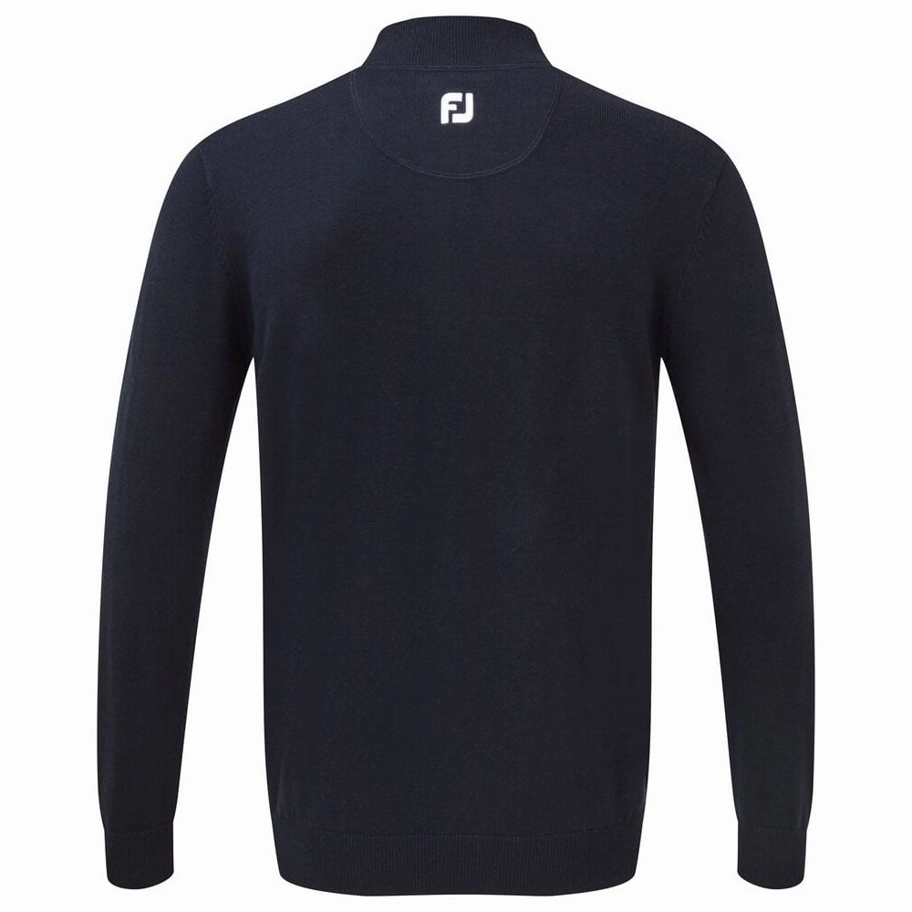 FootJoy Wool Blend 1/2 Zip Pullover - Navy Unique