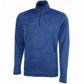 Cold Weather Wear Metallic colors Galvin Green Dixon Insula 1/4 Zip Pullover - Smurf Blue