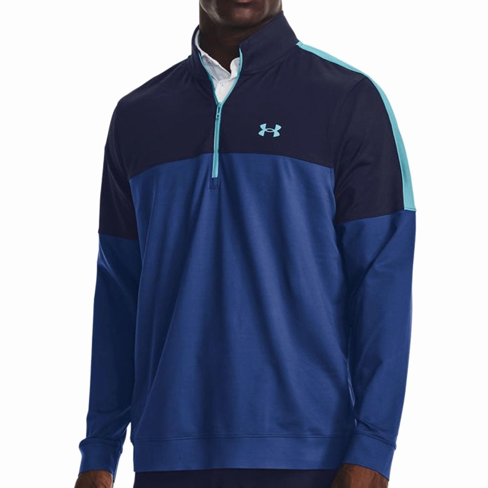 Under Armour Storm Midlayer 1/2 Zip Pullover - Blue Mirage/Midnight Navy product weekday wearability product anti odor freshness