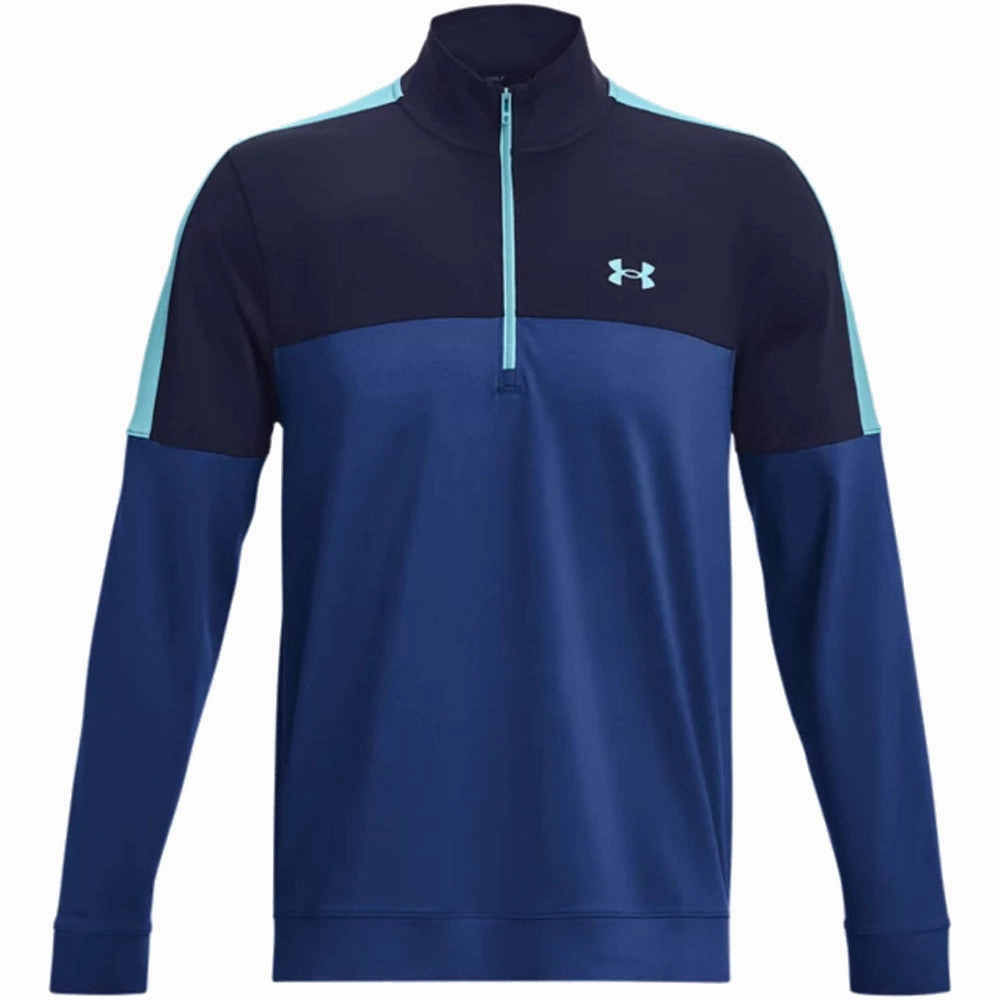 product formal casual harmony product vacation wearability Under Armour Storm Midlayer 1/2 Zip Pullover - Blue Mirage/Midnight Navy