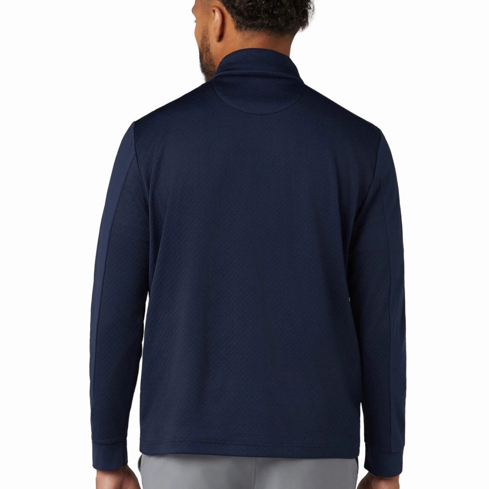 Fashion Forward Original Penguin Lightweight Mixed Media 1/4 Zip - Black Iris