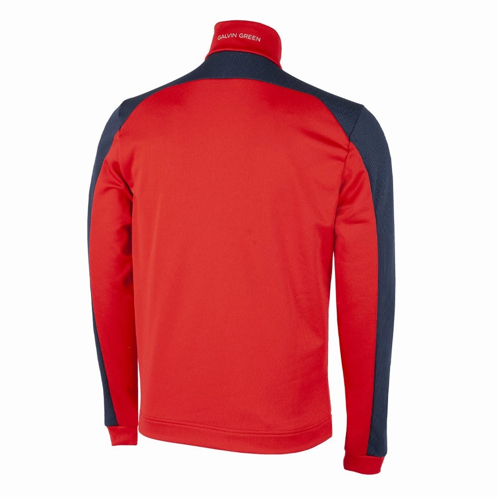 Galvin Green Dwight Insula Pullover - Red/Navy/White Camping Comfort