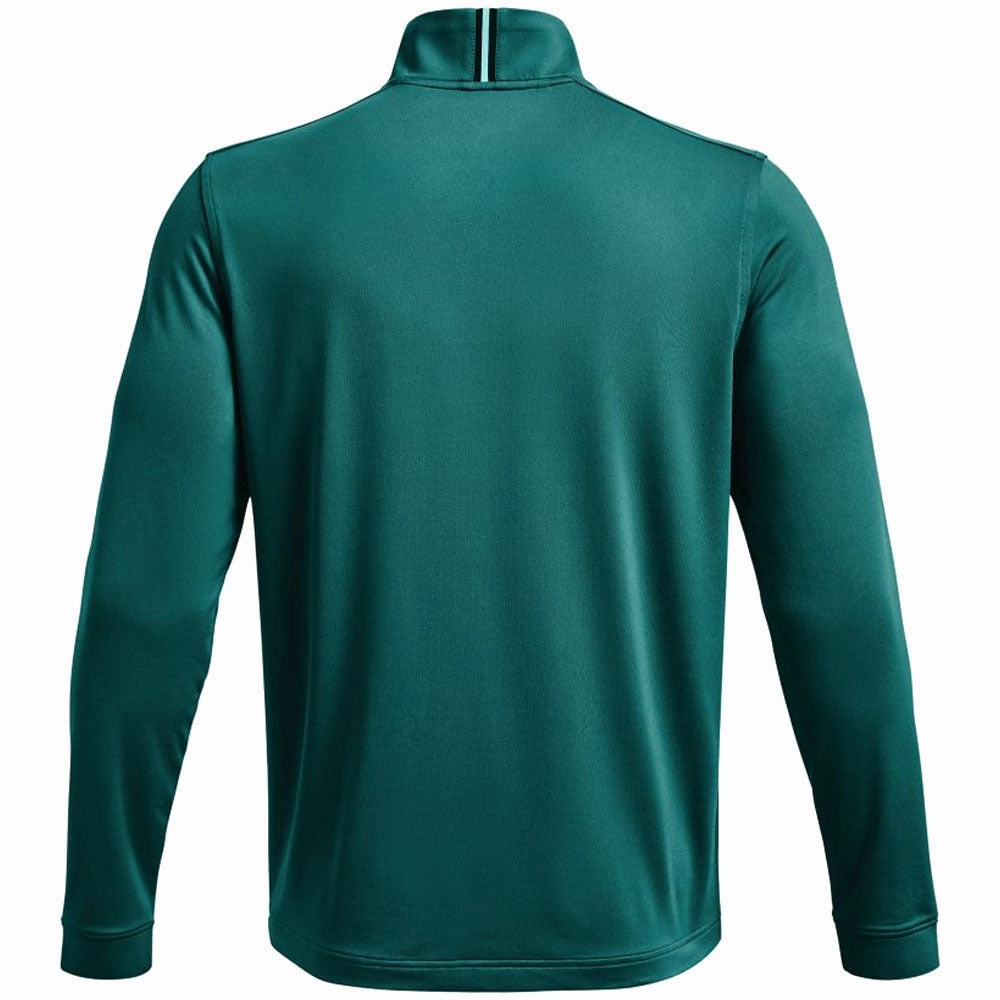 Under Armour Playoff 2.0 1/4 Zip Pullover - Cerulean Blue Quilted Lining Core Minimal