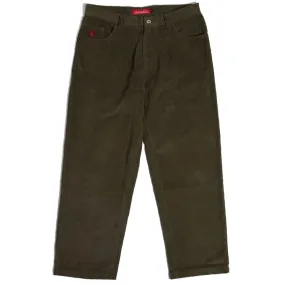 Chafe Free Chocolate Cord Pants - Olive