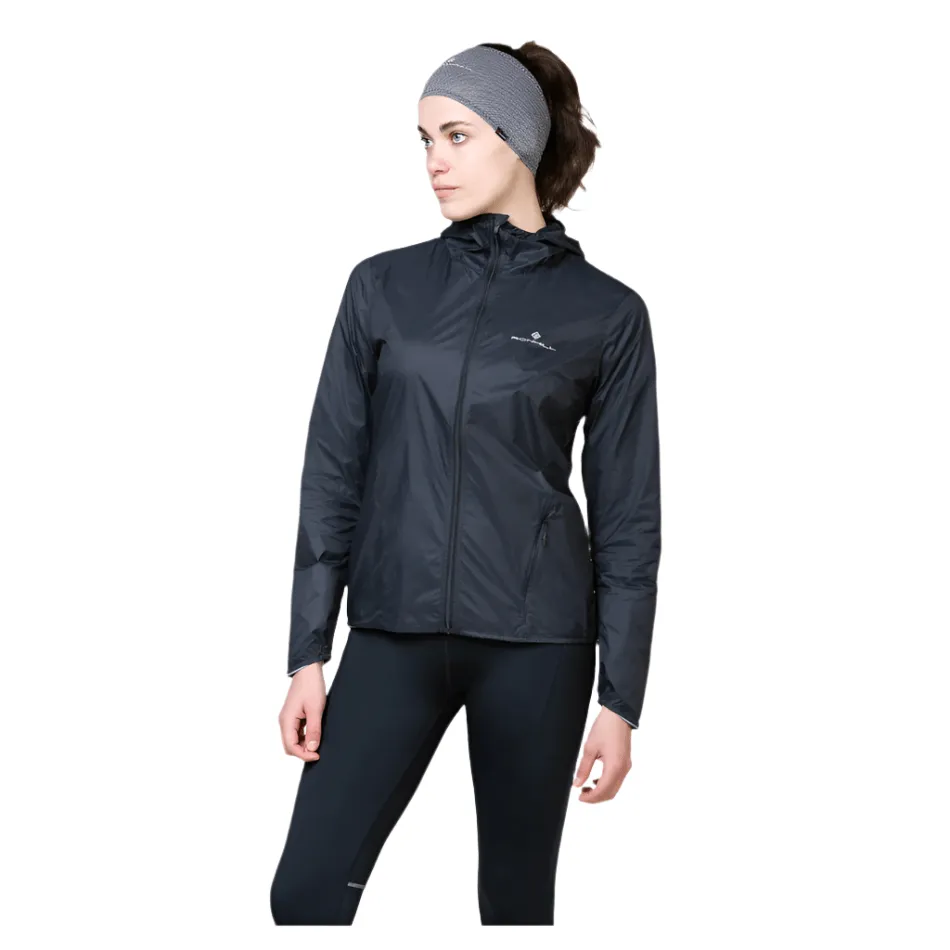 OdorResistantTreatment Layered Drape Ronhill Women's Tech All-Terrain Jacket in All Black SS25