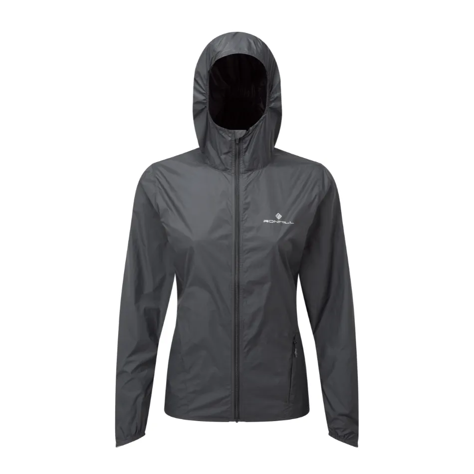 Knee Length Ronhill Women's Tech All-Terrain Jacket in All Black SS25