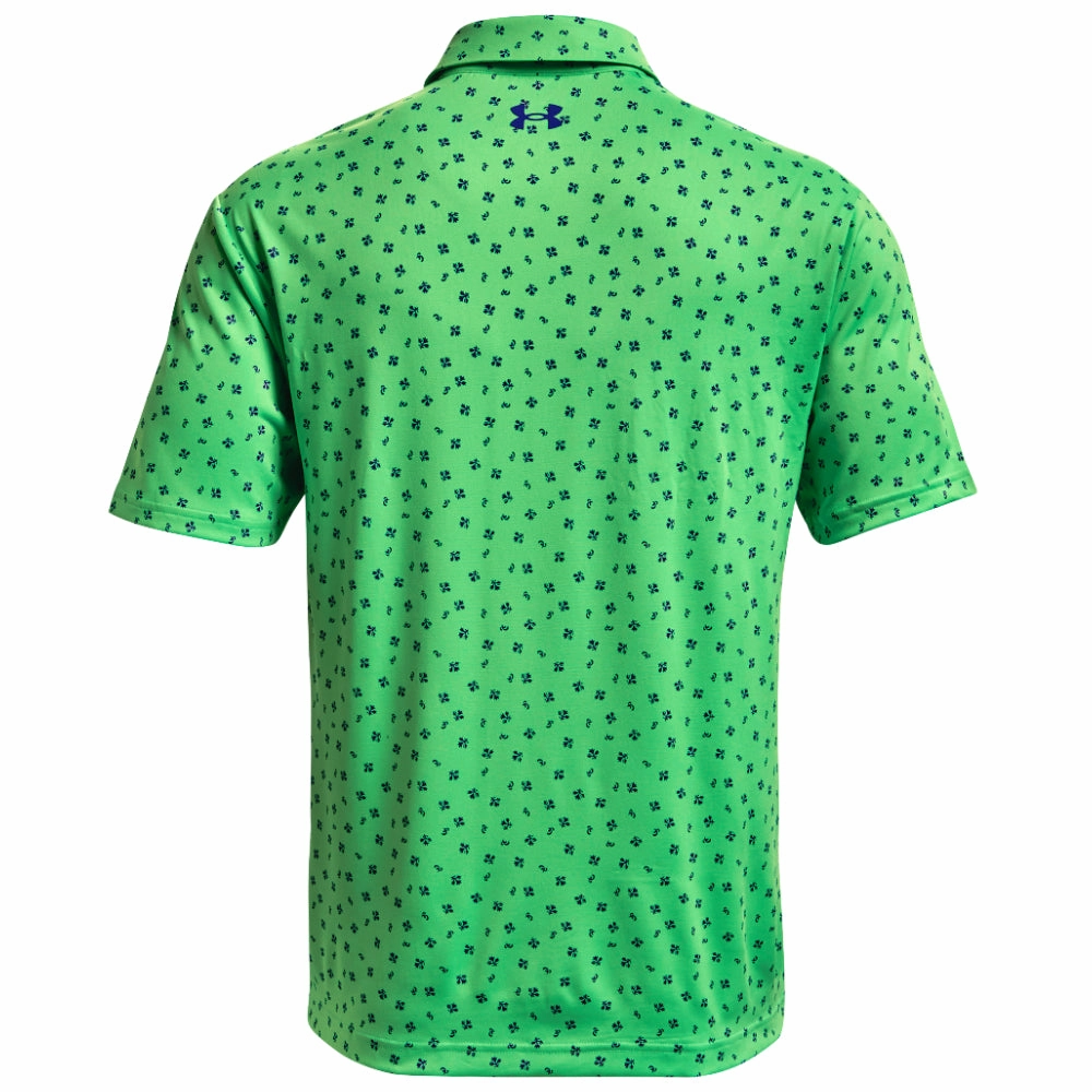 Under Armour Playoff Polo 2.0 Shirt - Stadium Green/Royal BreathableMeshLining