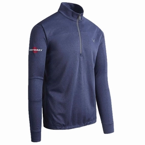 Callaway Odyssey Waffle Pullover - Peacoat Comfy Layers Wool