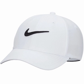Playful Style Compact Pick Nike Dri-FIT Club Golf Cap - White/Black