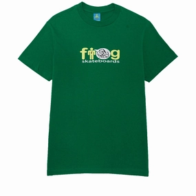 Cool and Chic Vegan Frog Trash Talk T-Shirt - Green