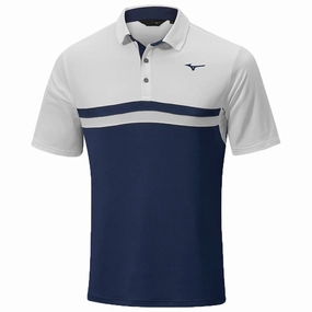 LowImpactDye Mizuno Quick Dry Horizon Polo Shirt - White