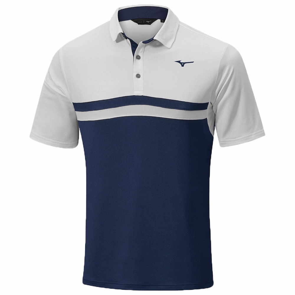 LowImpactDye Mizuno Quick Dry Horizon Polo Shirt - White