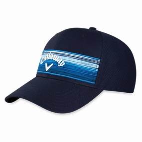 Callaway Stripe Mesh Adjustable Cap - Navy Chic Detail