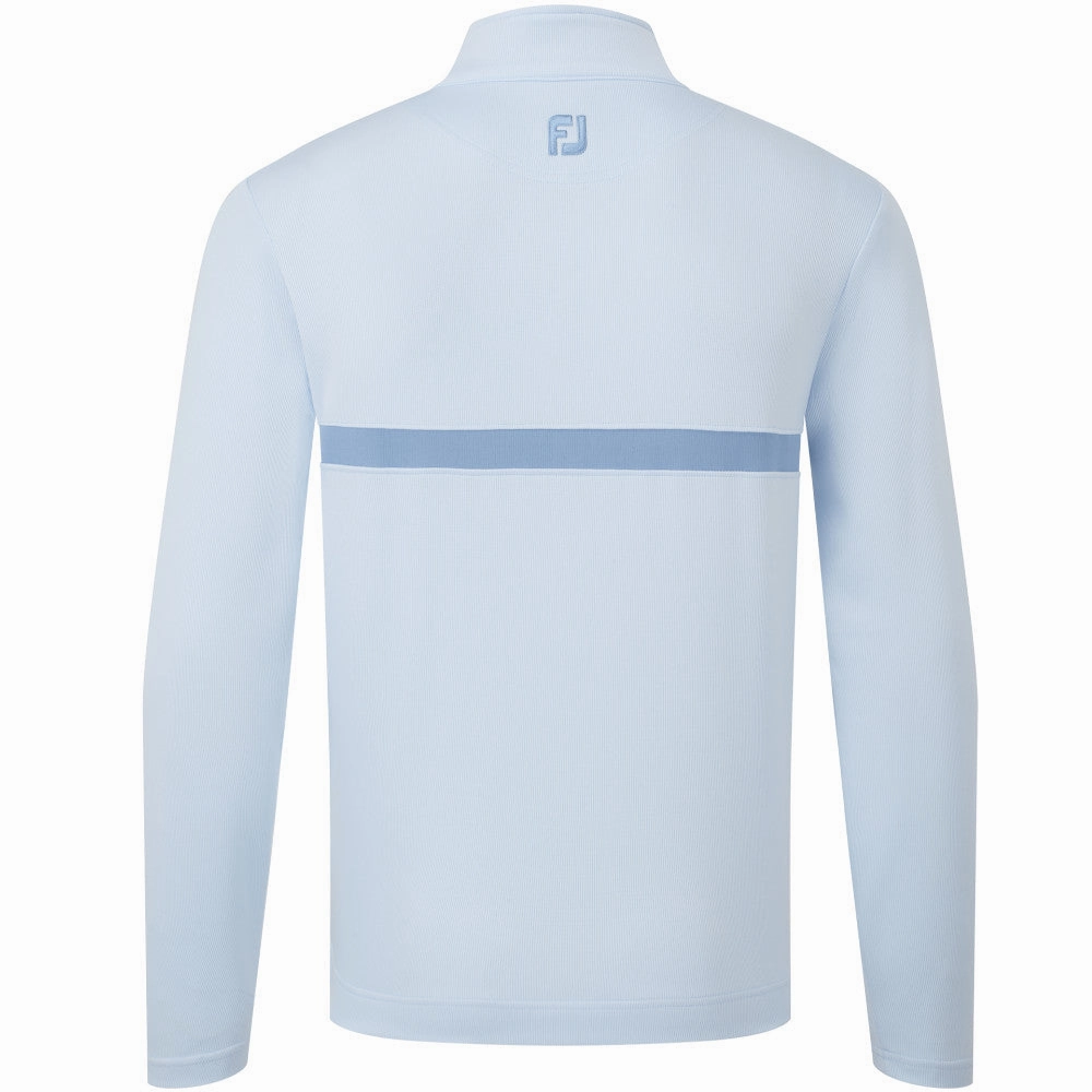 FootJoy Inset Stripe Chillout Pullover - Mist/Storm Effortless Look Versatile Layer