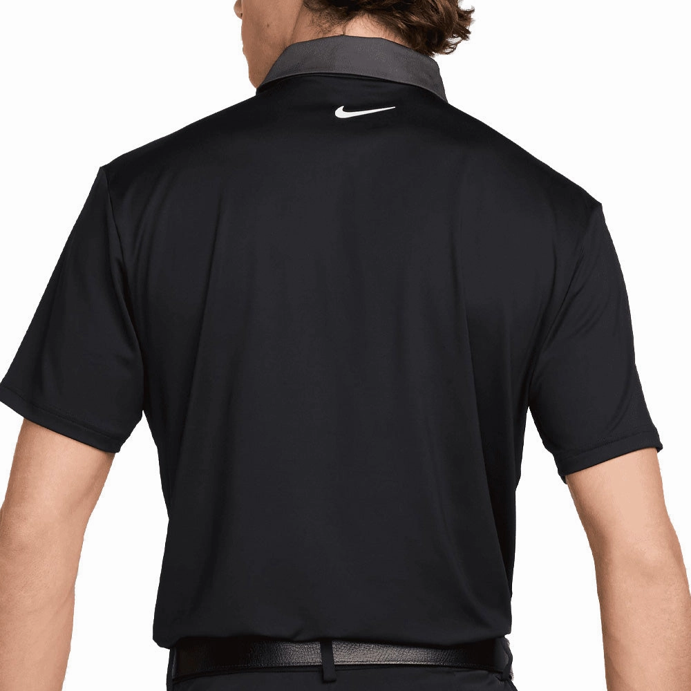 Nike Tour Men's Dri-FIT Polo Shirt - Black/Anthracite/White Casual Comfort Fit Low Profile Collar