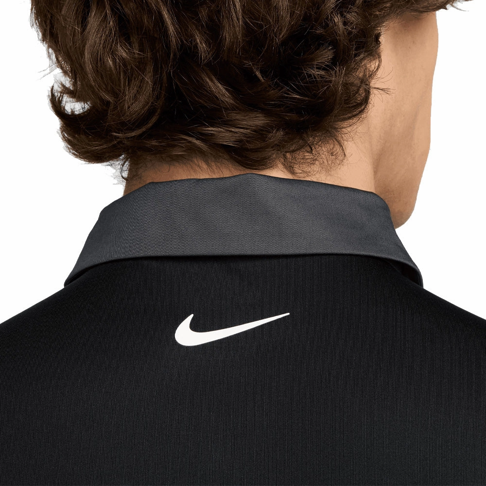 Nike Tour Men's Dri-FIT Polo Shirt - Black/Anthracite/White Travel Essential ethical