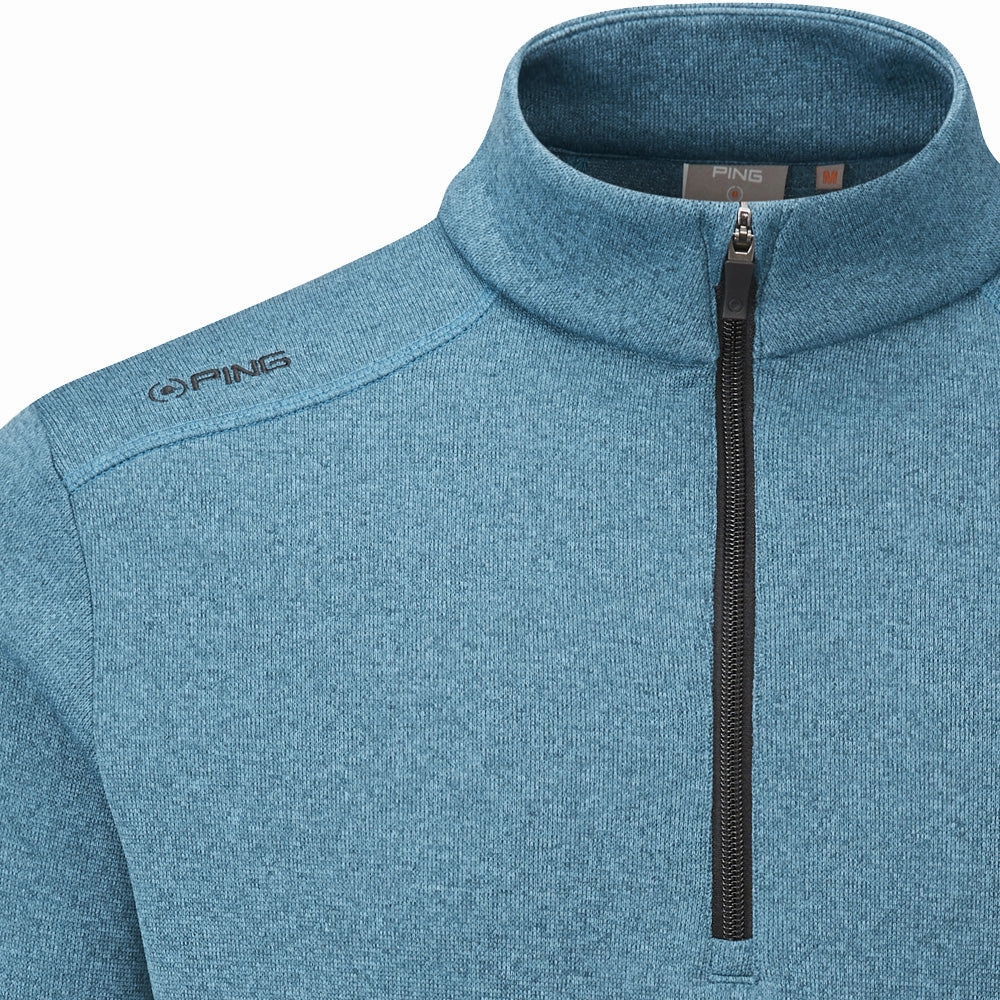 All-day Comfort Ping Ramsey 1/2 Zip Pullover - Deep Atlantic Marl