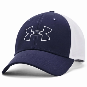Under Armour Iso-Chill Driver Mesh Adjustable Cap - Midnight Navy Organic Cotton
