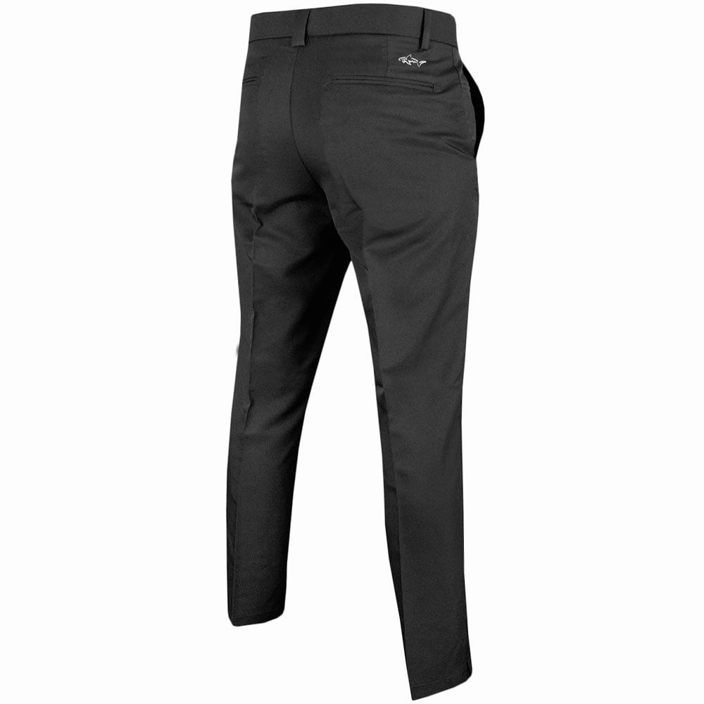 Minimalist Look Greg Norman by ProQuip Flat Front 5-Pocket Trousers - Black