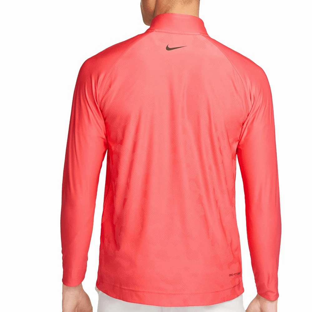 Nike Dri-FIT ADV Tour 1/2 Zip Pullover - Ember Glow/White Travel Comfort Sporty apparel