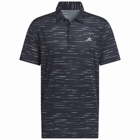 adidas Ultimate365 Mesh Glimmer Print Polo Shirt - Collegiate Navy brandable