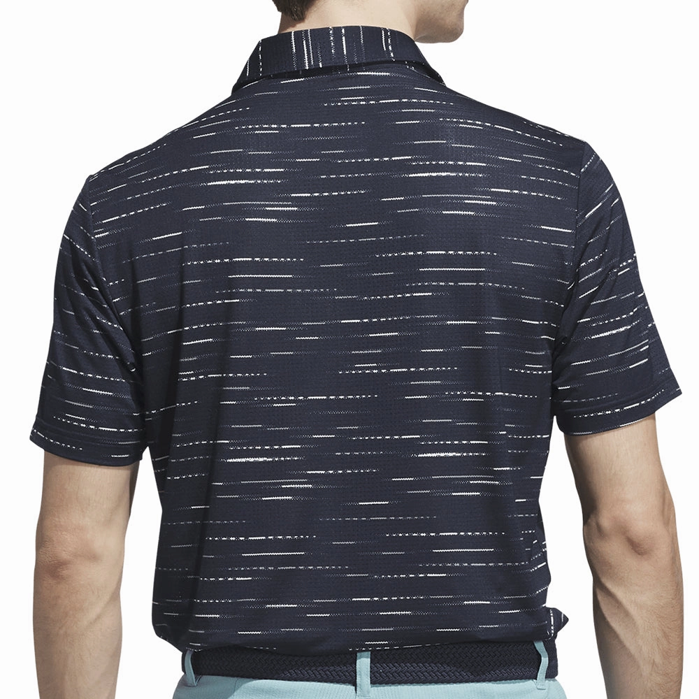 Fashionable Layer Rayon blend adidas Ultimate365 Mesh Glimmer Print Polo Shirt - Collegiate Navy