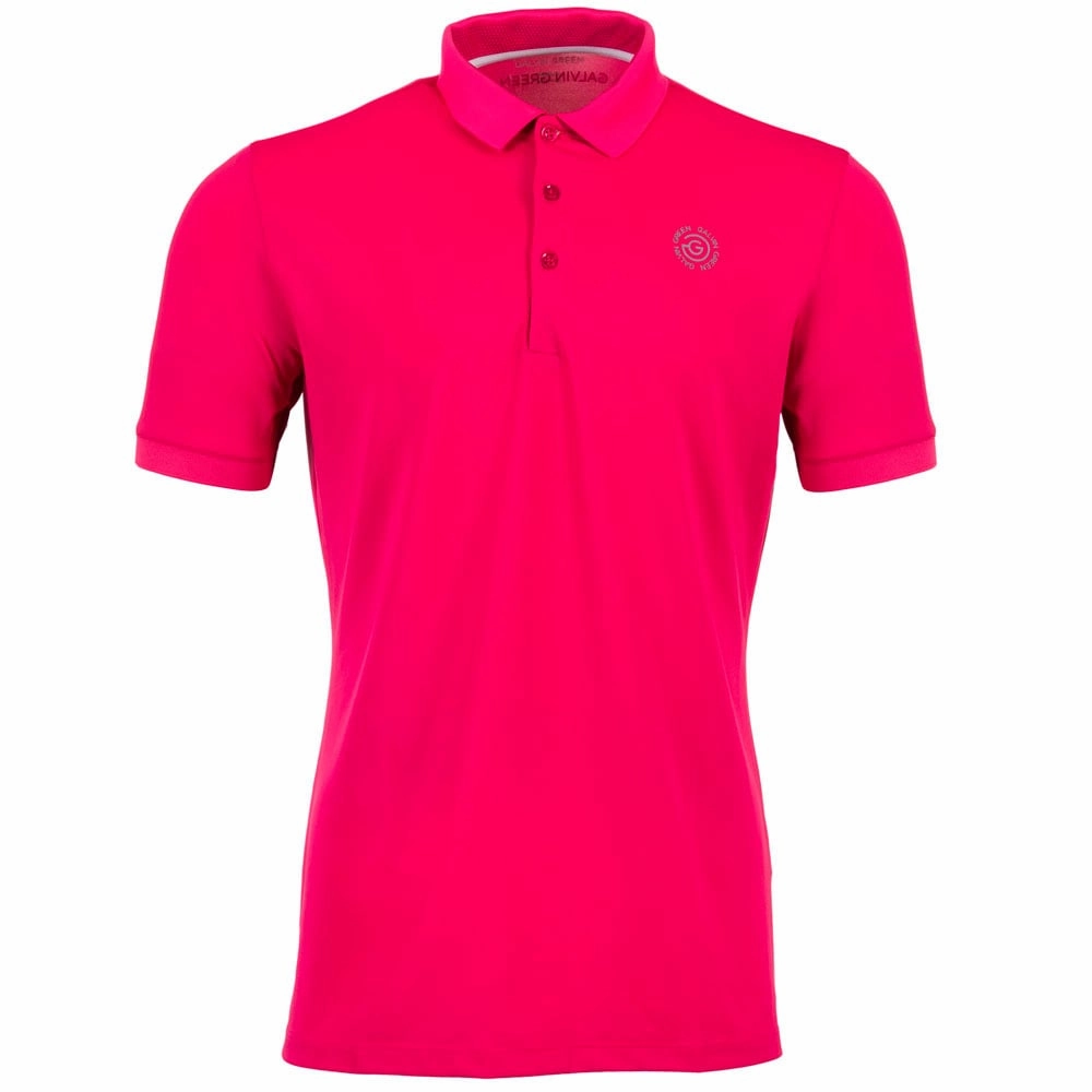 Galvin Green Max Tour Edition Polo Shirt - Pink Relaxed and Easy
