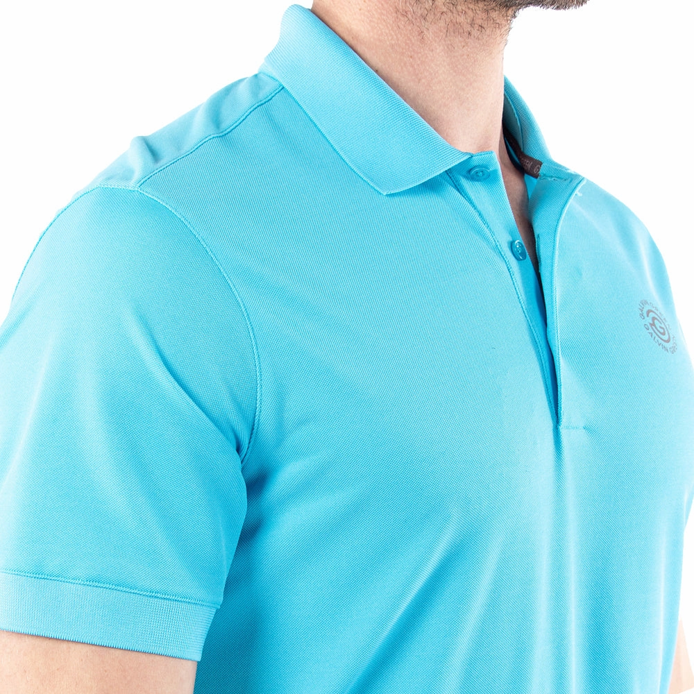 Galvin Green Maximilian Polo Shirt - Aqua Versatile Option Chic Smart