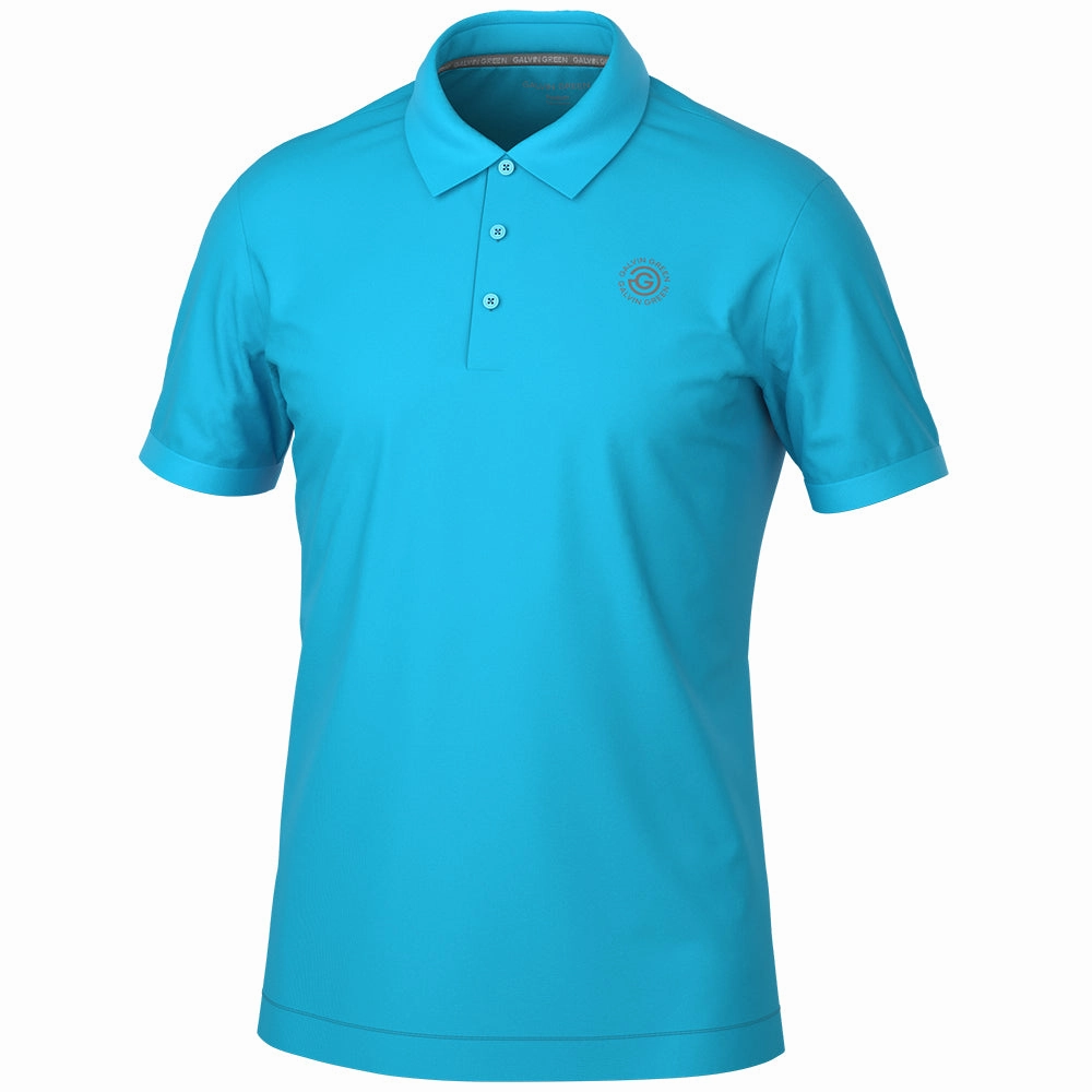 Tagless Design Galvin Green Maximilian Polo Shirt - Aqua