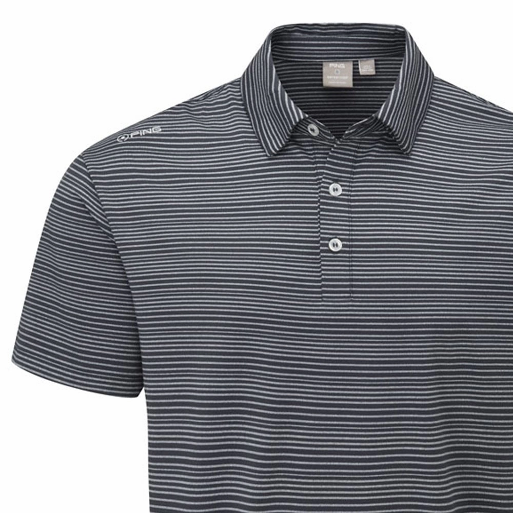 Ping Alexander Polo Shirt - Navy/Silver Everyday Look Wear Basic Layering